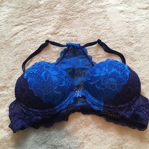 Victoria’s Secret PINK Blue Lace Bra 34 A